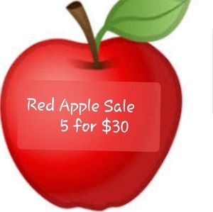 🍎NEW Red Apple Sale All Items w/ 🍎's 5 for $30 "Must Bundle" Add This Listing